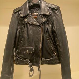 Harley Davidson women’s XS (removable) lined leather jacket